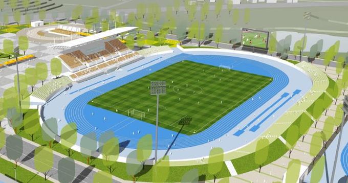 4대도시진입기념행사연다-종합운동장 조감도