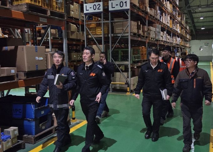 세종남부소방서, 물류창고 화재예방 현장지도