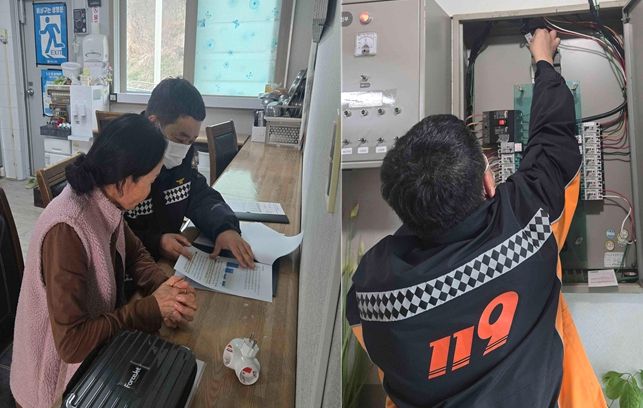 서산소방서, 요양시설 ‘온도스티커 설치’로 화재예방 강화