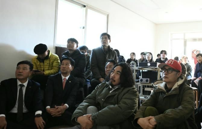 시산2리 마을영화제 개최 모습