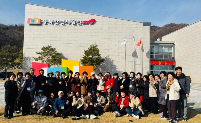 영동소방서, 영동군노인복지관 충북 안전체험관 견학