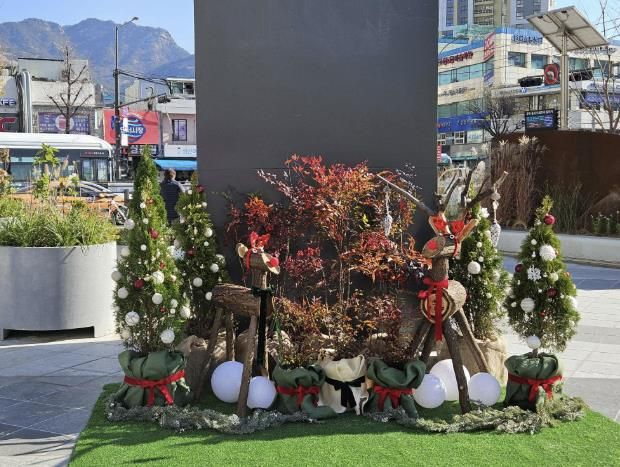 GTX연신849광장 겨울 정원 조성 모습