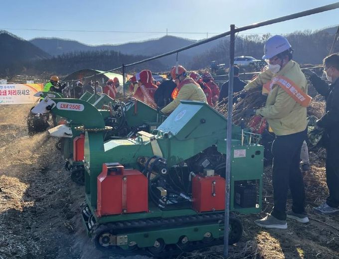 안동시, ‘영농 부산물 일제 파쇄 주간’ 운영