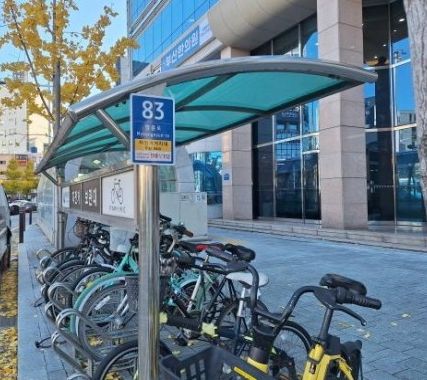 자전거 주차대 65개소에 사물주소판 설치