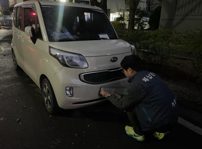 거창군, 체납차량 야간 번호판 영치 활동 전개