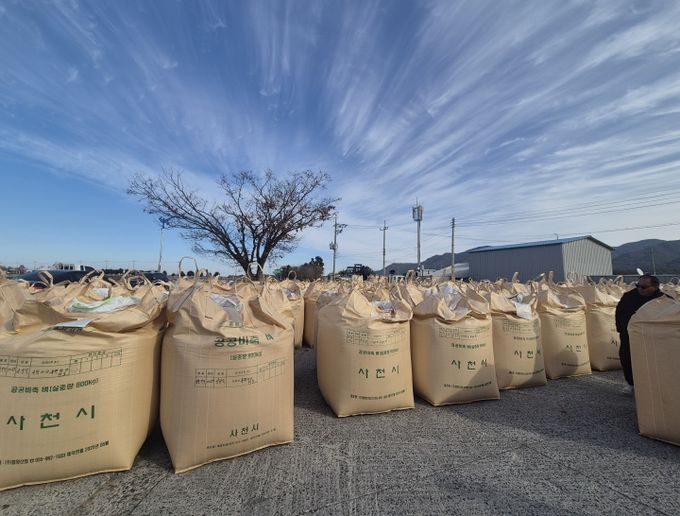 사천시, 2025년산 공공비축미곡 매입 완료