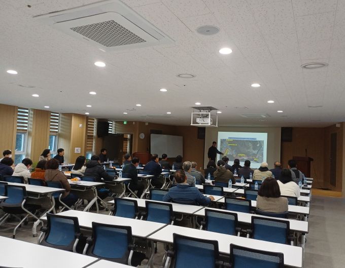 연초면 오비리 수소연료전지 발전소 건립사업 진행사항 주민설명회