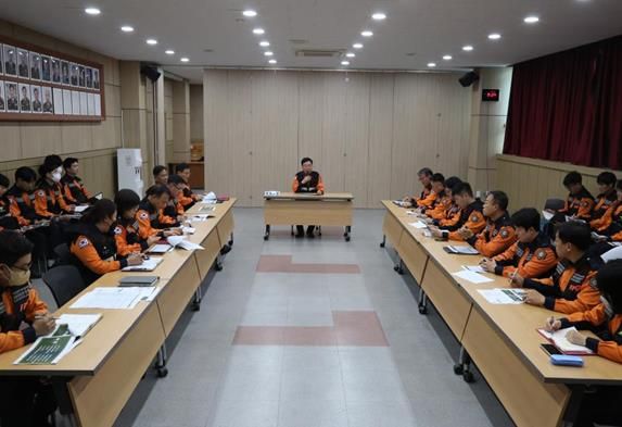 서산소방서, 하반기 긴급구조통제단 기능숙달 도상훈련 실시