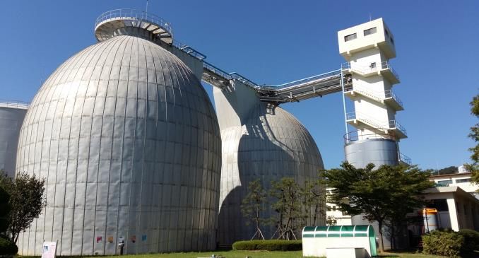 덕동물재생센터 소화조전경