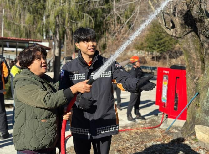 완주소방서, 동상면 은천마을 비상소화장치 신규 설치… 주민 초기대응 능력 강화