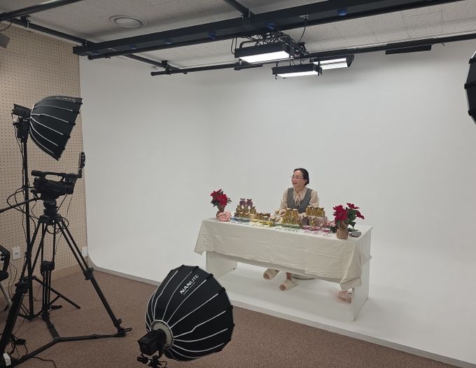 꽃차 라이브커머스 방송 모습