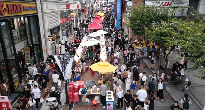 대구 중구, 동성로 디지털 미디어 랜드마크 조성 본격화(동성로 전경)