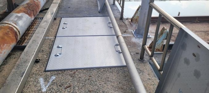 청주공공하수처리시설 내 노후 배수구 덮개 교체