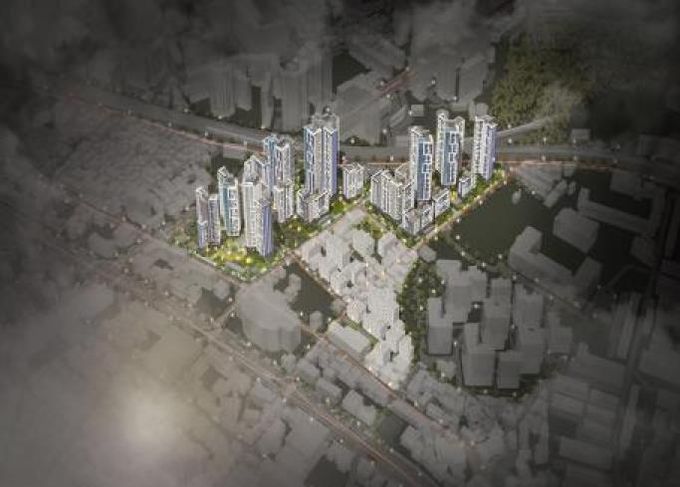 망우본동 모아타운 대상지 조감도