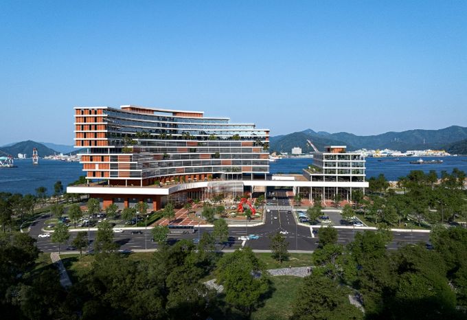 디지털 마산자유무역지역 D.N.A.혁신타운 조감도.