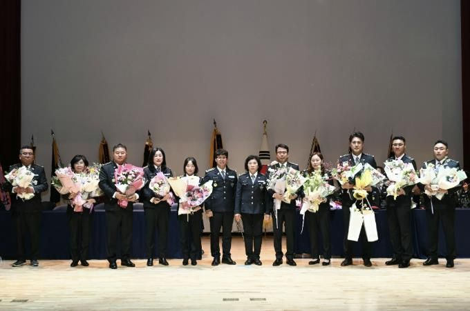 예산군자율방범연합대 지대장 합동 이·취임식 모습