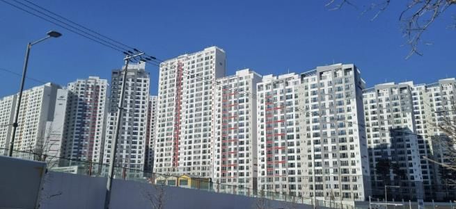 교성지구 풍림아이원 아파트 전경