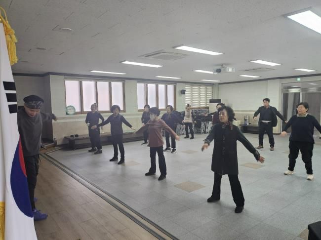 상주시 화북면 평생학습센터(요가·라인댄스) 개강식 개최