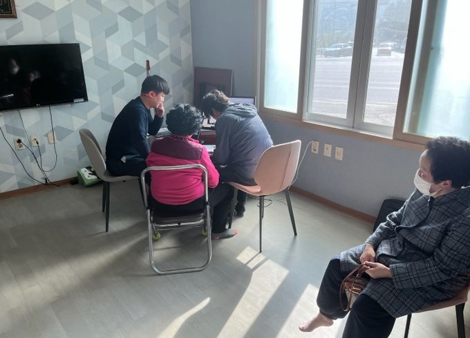 지난번 열린 동촌지구 지적재조사사업 주민설명회 모습