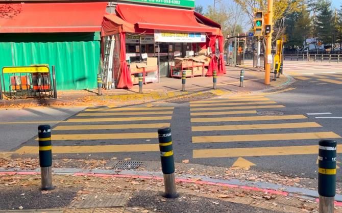 바닥형 보행신호등 점검사진_신호불일치