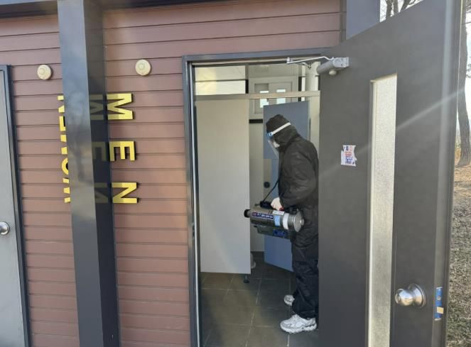 상주시, 유충구제 및 이동식화장실 방역소독