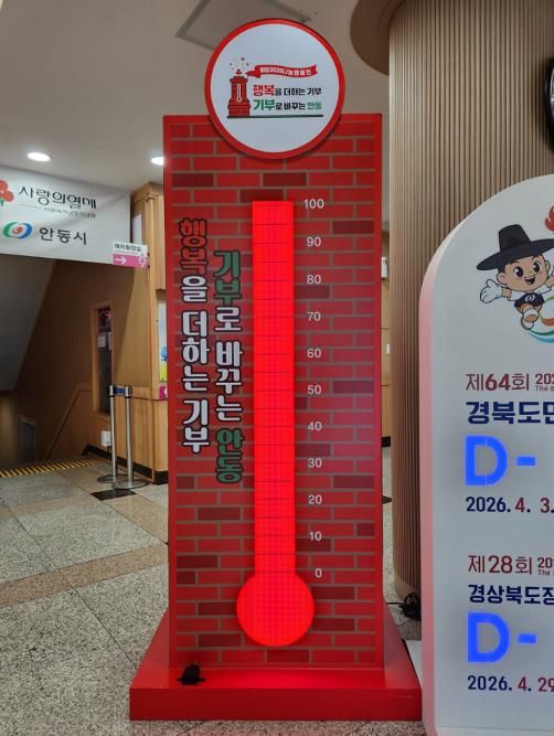 안동시, '희망2026 나눔캠페인' 사랑의 온도 100℃ 달성