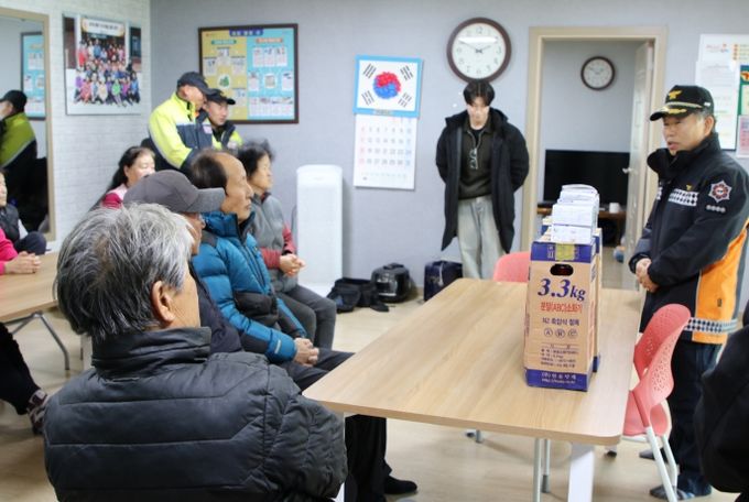 김천소방서, 겨울철 화목보일러 화재 예방 특별 현장 지도방문 실시