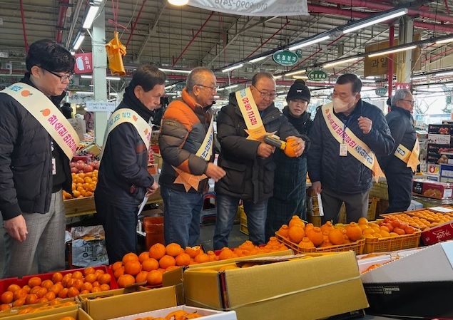 전통시장 만감류 미숙과 민 · 관 합동 단속