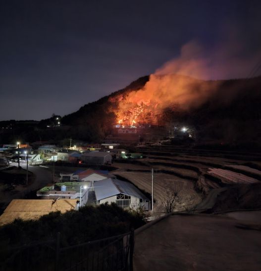 남해군 고현면 산불