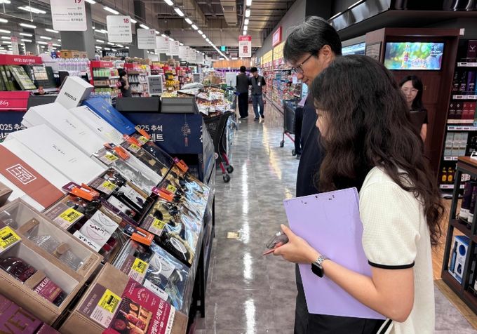 설명절 선물 과대포장 분리배출 표시 점검