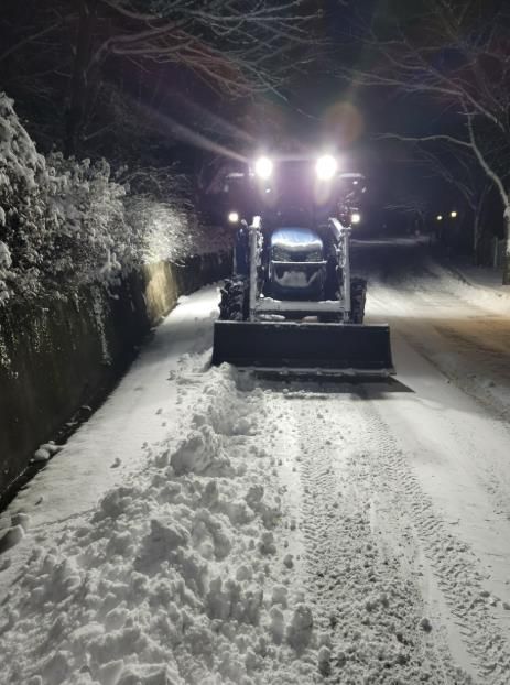 제설 차량 운행