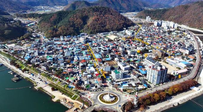 화천읍 시가지 전경