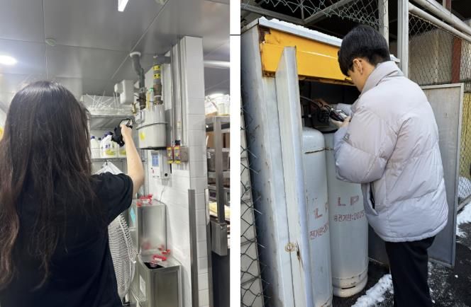 가스누설검사 사진