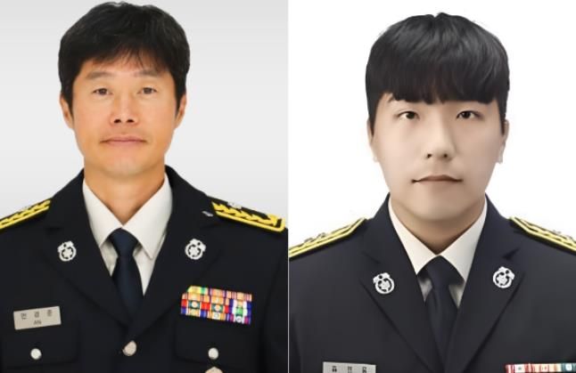 소방위 안경준, 소방사 김연웅