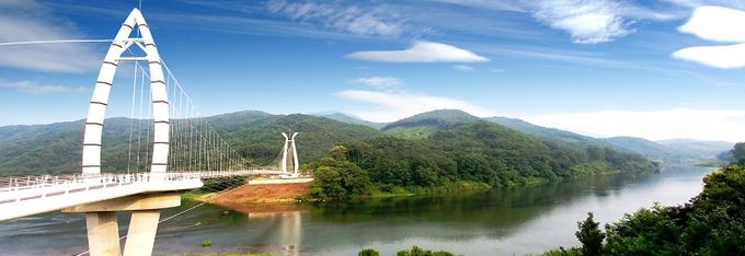 죽곡면 대황강 출렁다리