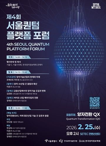「제4회 서울퀀텀플랫폼 포럼」포스터