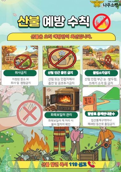 나주소방서, 봄철 산불 예방 활동 본격 추진