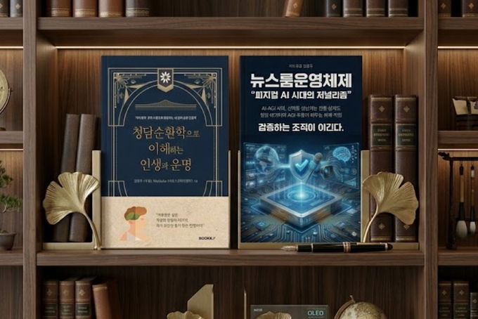 주광 김용두 저 “뉴스룸 운영체제 피지컬AI 시대의 저널리즘”과 마이다스하 공동 저 “청담순환학으로 이해하는 인생과 운명” 전자책 출간 / SNS기자연합회 제공