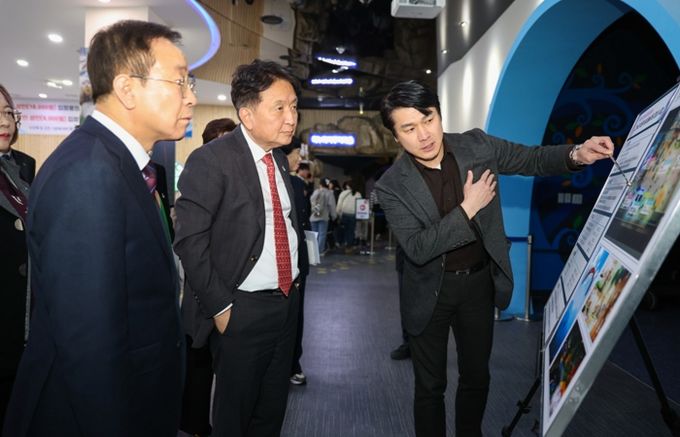 단양군을 방문한 김영환 충북도지사