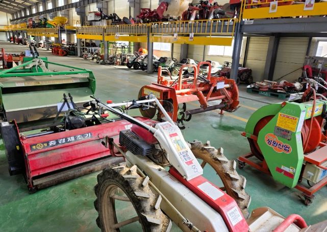 장성군이 사용하지 않는 임대농기계 30대를 24일 매각한다. 장성군 제공