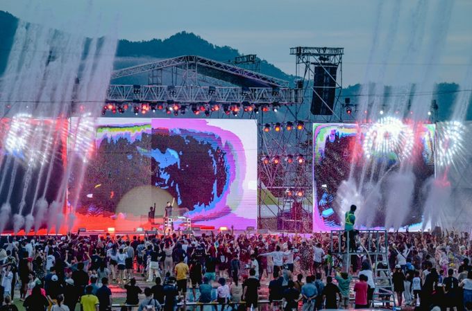 정남진 장흥 물축제
