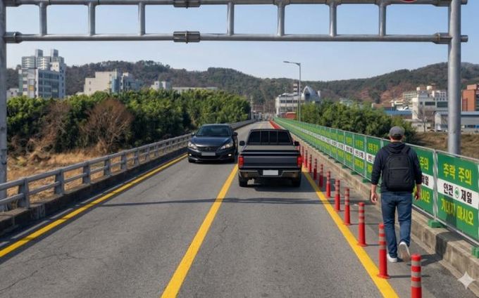 임시 통행로 조감도 이미지.