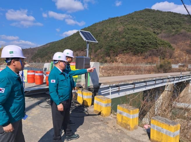 산청군 수해복구 건설현장 집중 점검 (2) 자양교 수해복구 현장