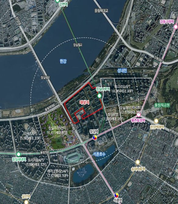 위치도 (송파구 신청동 7번지 일대)