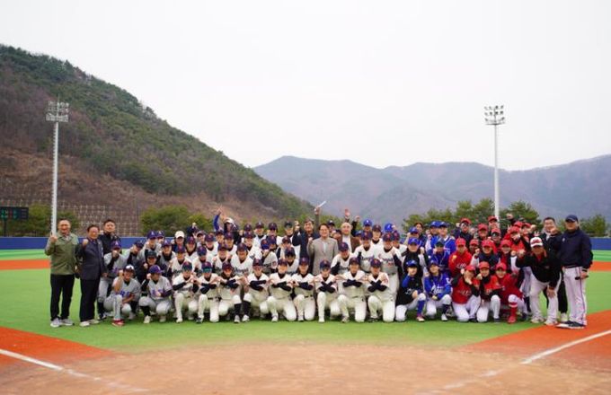 청도군‘빈 여자야구단’창단.(운문면소재 청도베이스볼파크)