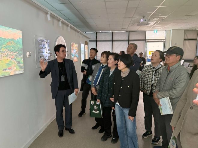 장흥군농어촌신활력센터, AI 미디어아트 전시