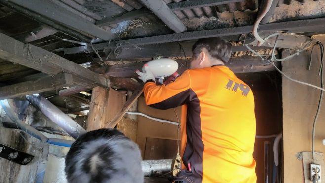 산불예방 자동확산소화기 무상보급