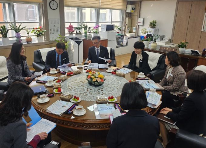 신임교장 부임 학교 방문