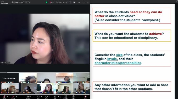 2026년 상반기 신규 원어민 영어보조교사 직무연수 운영 사진(온라인 화상 방식)