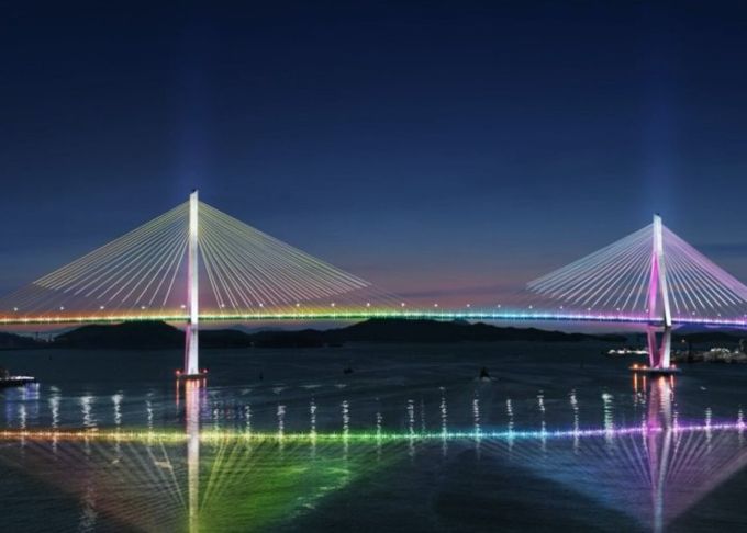 목포대교 경관조명 예상 연출사진